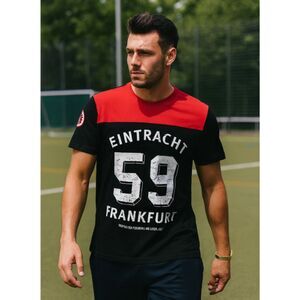 EINTRACHT FRANKFURT Deutscher Fussballmeister 1959 Club Soccer T-Shirt Size M